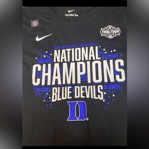 Nike Mens Blue and White National Champions Tee